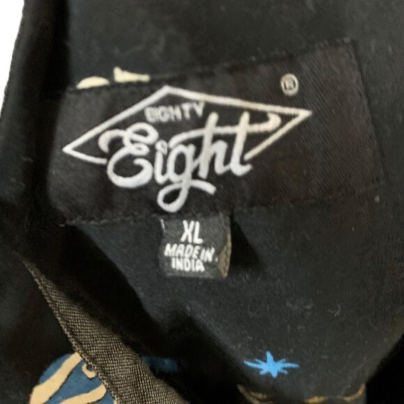 Eighty Eight Boy's Button Down Shirt Size XL UFO's Aliens Astronaut Short Sleeve - Picture 6 of 6